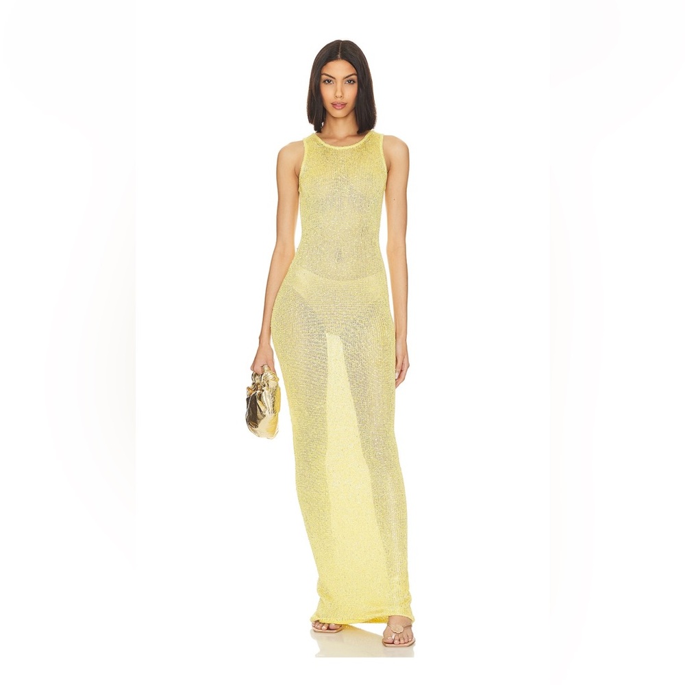 Asta Resort Natalia Dress - Chartreuse Sequin